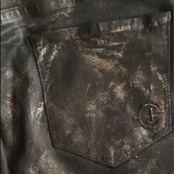 CJ by Cookie Johnson black jeans w metallic sz 26 - Picture 7 of 7